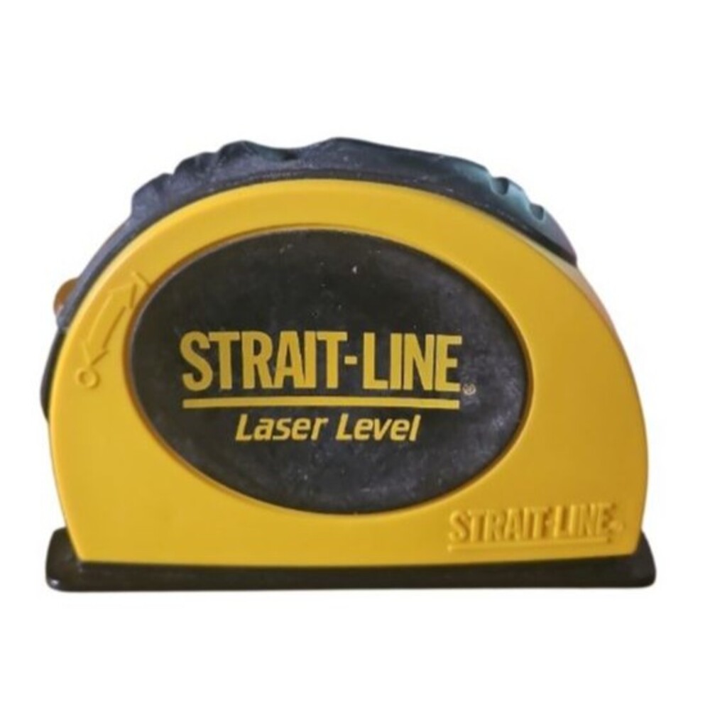 Strait-Line 360 Rotating Laser Level Self Leveling Yellow Black Tested Working